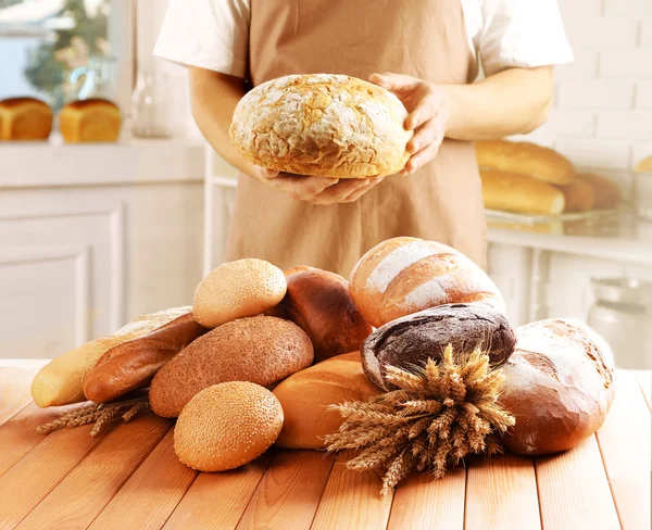 Čerstvý chléb bochníků — Stock fotografie