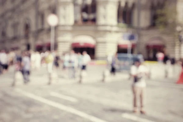 Blurred streets of  Moscow — Stock Photo, Image