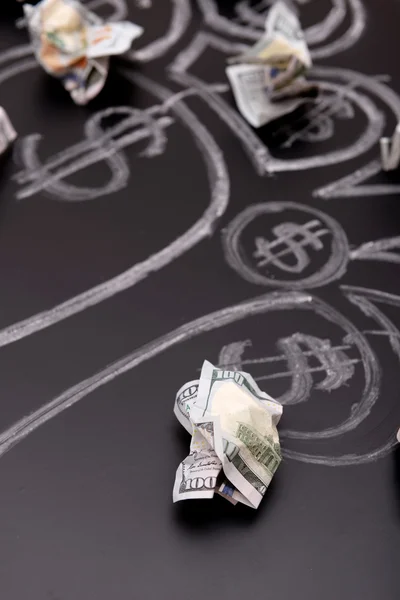 Chalk árvore de dinheiro — Fotografia de Stock