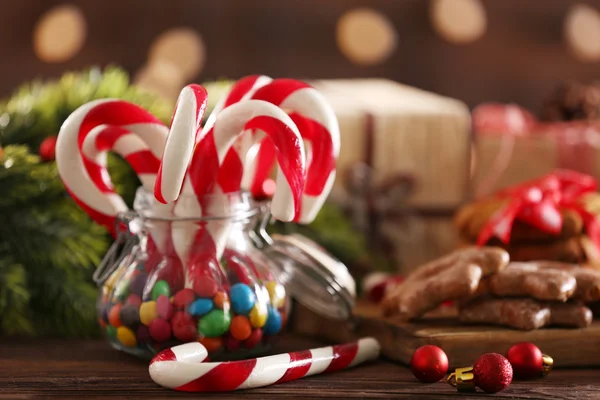 Bastones de caramelo de Navidad — Foto de Stock