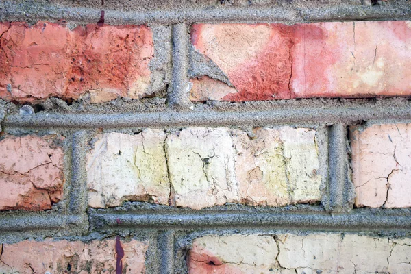 Old cracked brick  wall — Stock Photo, Image