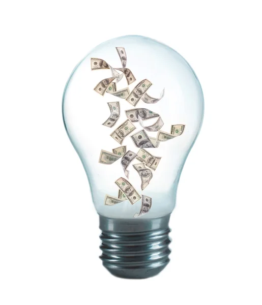 Inside light bulb — Stock Photo, Image