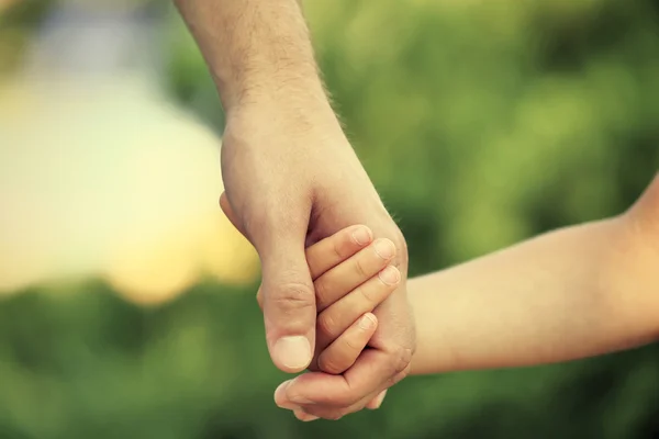 Father and daughter hands Stock Image