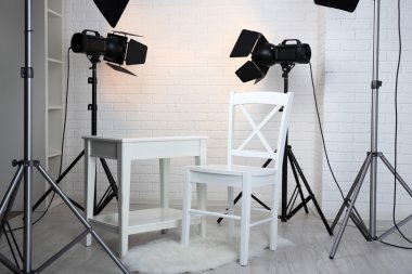 Modern iç ile fotoğraf stüdyosu