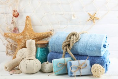 Spa uygulamaları arka plan üzerinde.