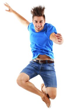 Etkin adam sevinç atlama