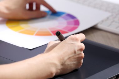 El çizimi Grafik Tablet