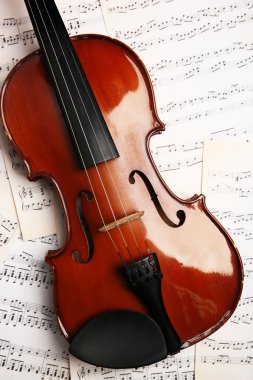 Keman boyun, müzik kağıtlara