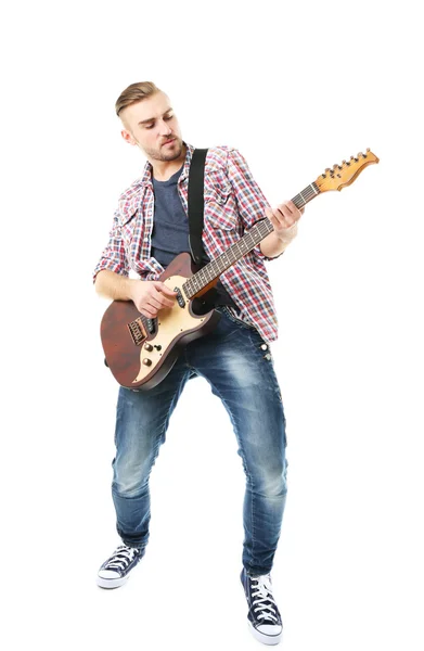 Fiatal zenész, gitár — Stock Fotó