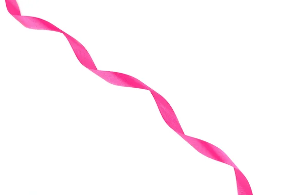 Pink curly ribbon — Stock Photo, Image