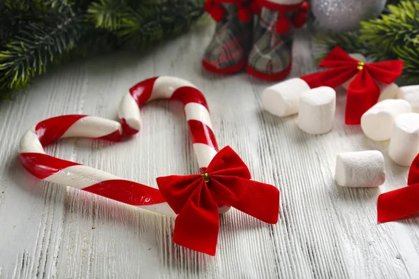 Bastones de caramelo de Navidad — Foto de Stock