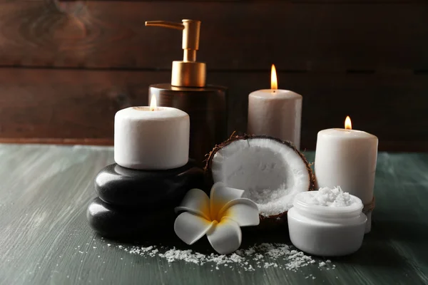 Produtos de coco spa — Fotografia de Stock