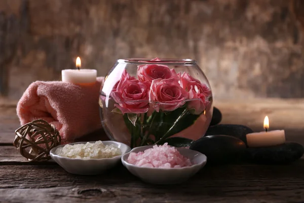 Spa setting on table — Stock Photo, Image