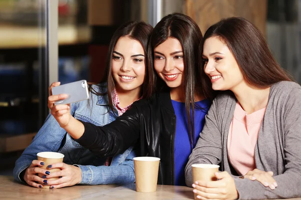 Attractive girls together — Stock Photo, Image