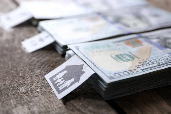 Pack van Amerikaanse dollars — Stockfoto