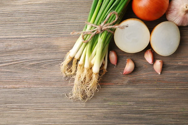 Cebollas frescas diferentes — Foto de Stock