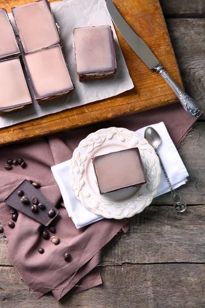 Heerlijke chocolade brownies — Stockfoto