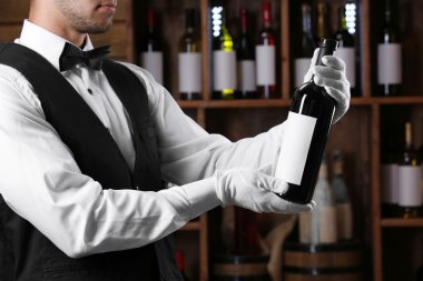 Arka plan üzerinde barmen