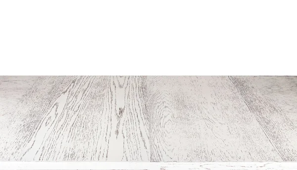 Witte houten tafel — Stockfoto