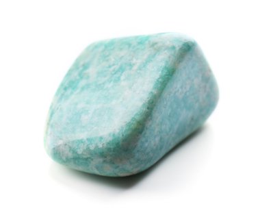 Beyaz izole amazonite