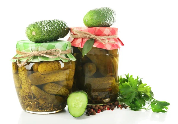 Sklenice Zeleninové konzervy, naturalné — Stock fotografie