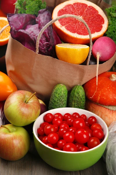 Fruits et légumes en gros plan — Photo