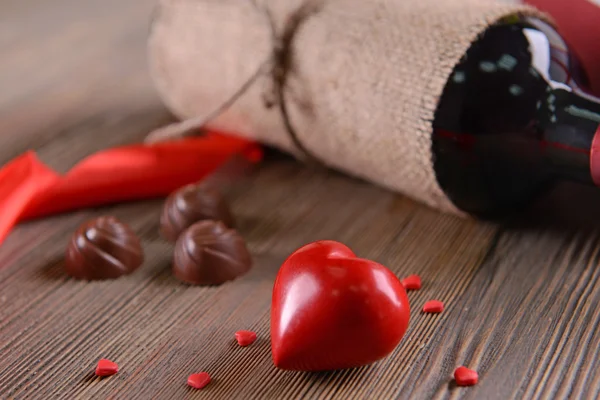 Dekorativa inställning på St. Valentines tillfälle — Stockfoto