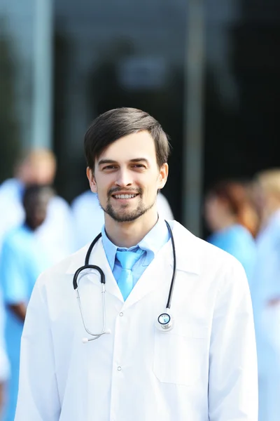 Doctor with medical stuff — Stock Photo, Image