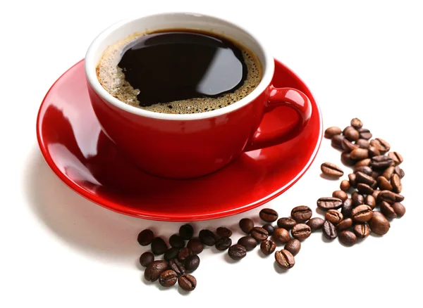 Kopje smakelijke koffie Rechtenvrije Stockafbeeldingen