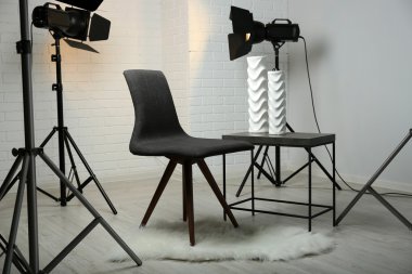 Modern iç ile fotoğraf stüdyosu