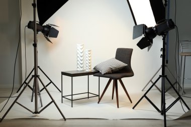Modern iç ile fotoğraf stüdyosu