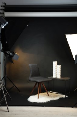 Modern iç ile fotoğraf stüdyosu