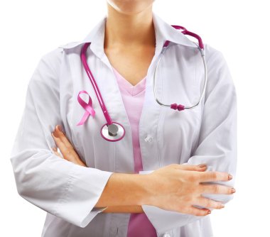 Doktor oluşan şerit AIDS simgesiyle