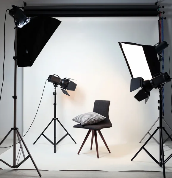 Photo studio with modern interior — Stock Photo, Image