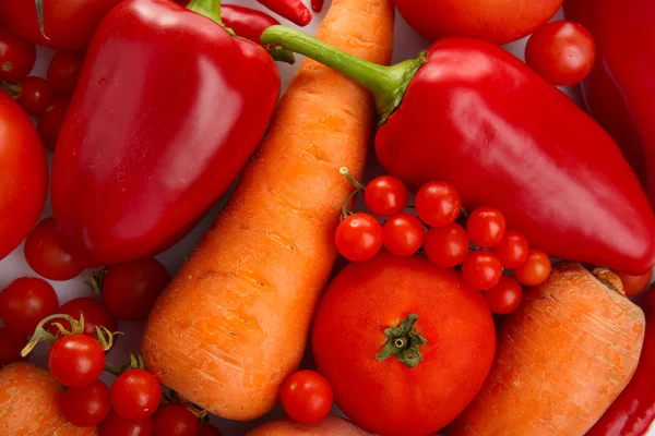 Red vegetables background — Stock Photo, Image