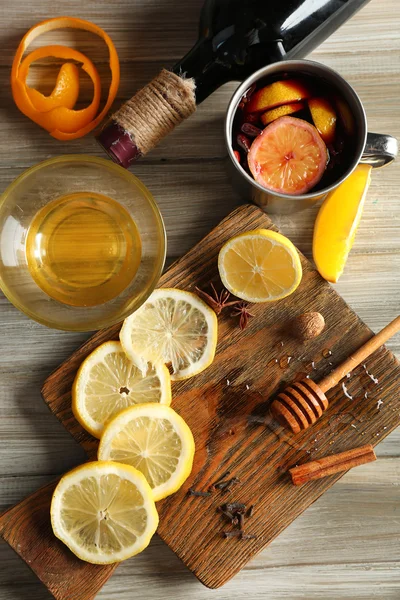 Delicious mulled wine — Stock Photo, Image
