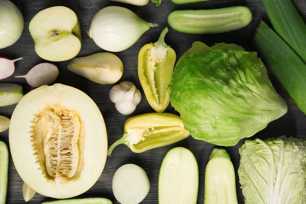 Close-up van groenten en fruit — Stockfoto