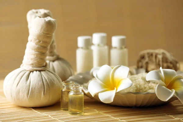 Natuurlijke ontspannende spa-set — Stockfoto