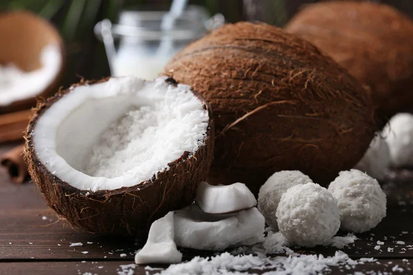 Candies in coconut flakes — Stock Photo, Image