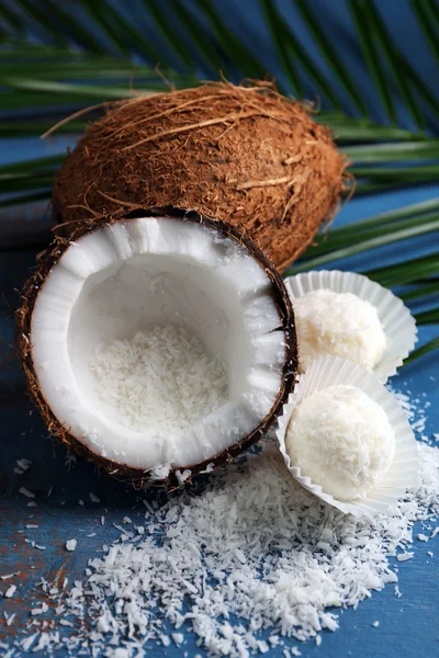 Candies in coconut flakes