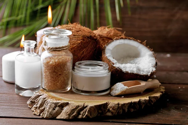 Спа-центр кокосового продукти — стокове фото