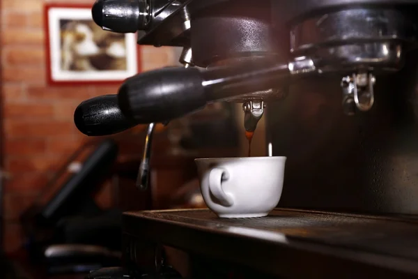 Máquina de café, close-up — Fotografia de Stock