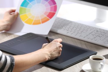El çizimi Grafik Tablet