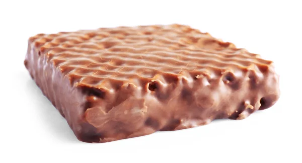 Chocolate wafer, isolado em branco — Fotografia de Stock