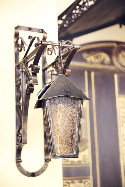 Vintage old bronze lantern — Stock Photo, Image
