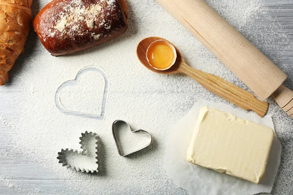 Set of wooden kitchen utensils — Stock Photo, Image