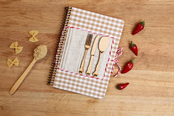 Decorated cook book — Stock Photo, Image
