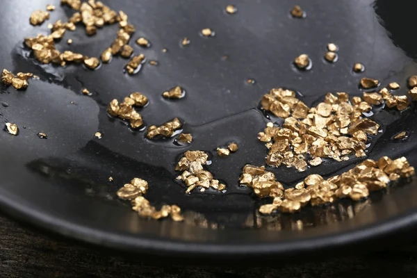 Gouden Goudklompje korrels — Stockfoto