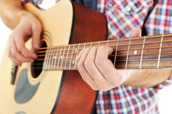 Young musician with guitar