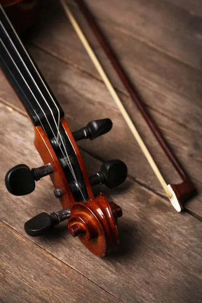 Primer plano del cuello del violín — Foto de Stock
